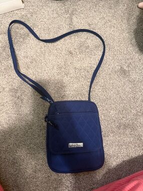 Vera Bradley Quilted Deep Blue Crossbody Bag